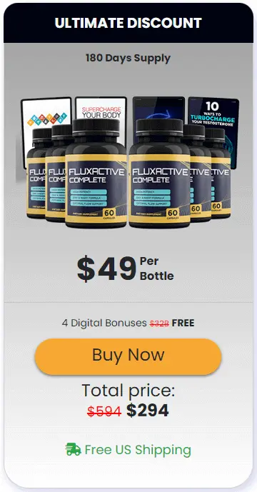 fluxactive complete 6 bottles price